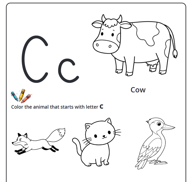 Children's Handwriting - practice book